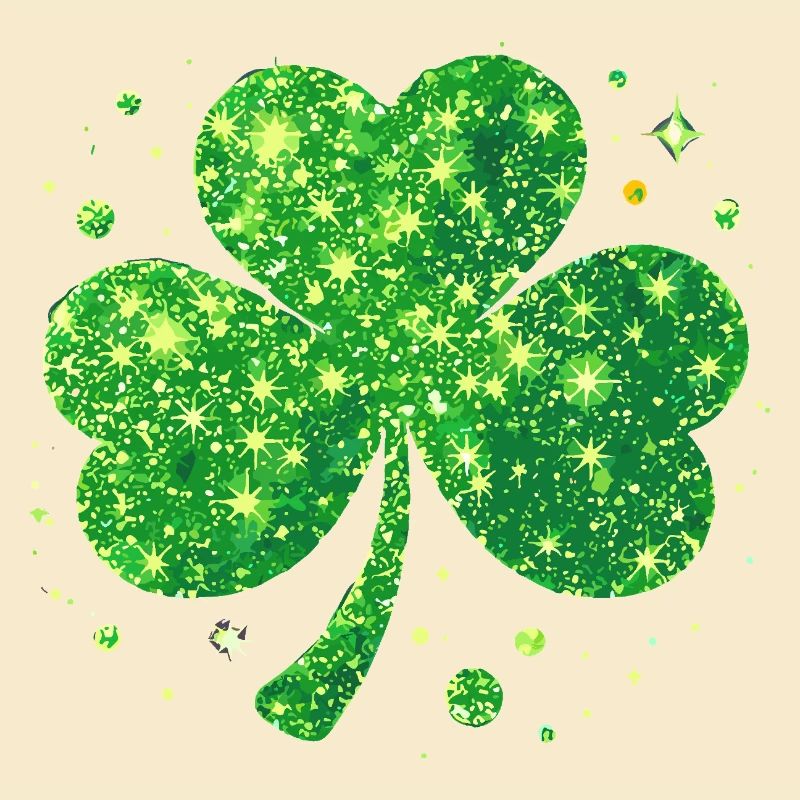Fête de la Saint-Patrick Trèfle Lucky