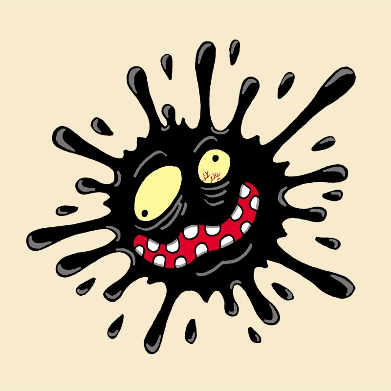 Inkblot monster