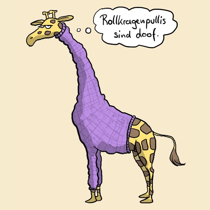 Giraffe Rollkragenpulli