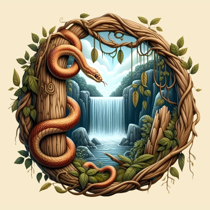 File d’attente devant la cascade