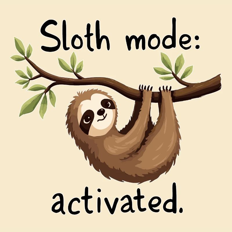 Sloth Mode Activated: Hanging Sloth Art