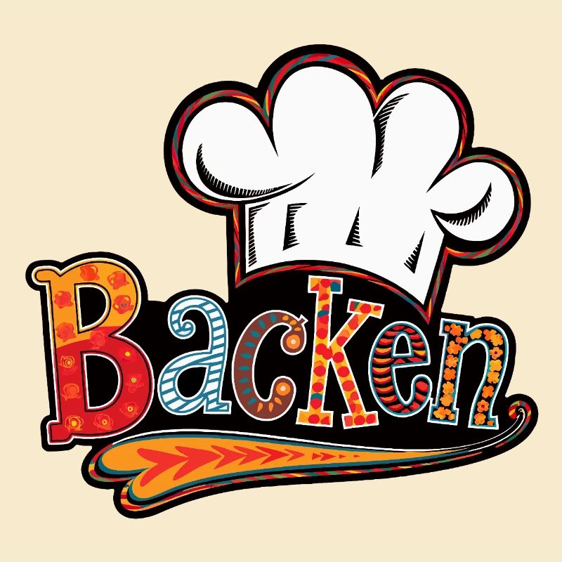 Bakery motif with baker's hat
