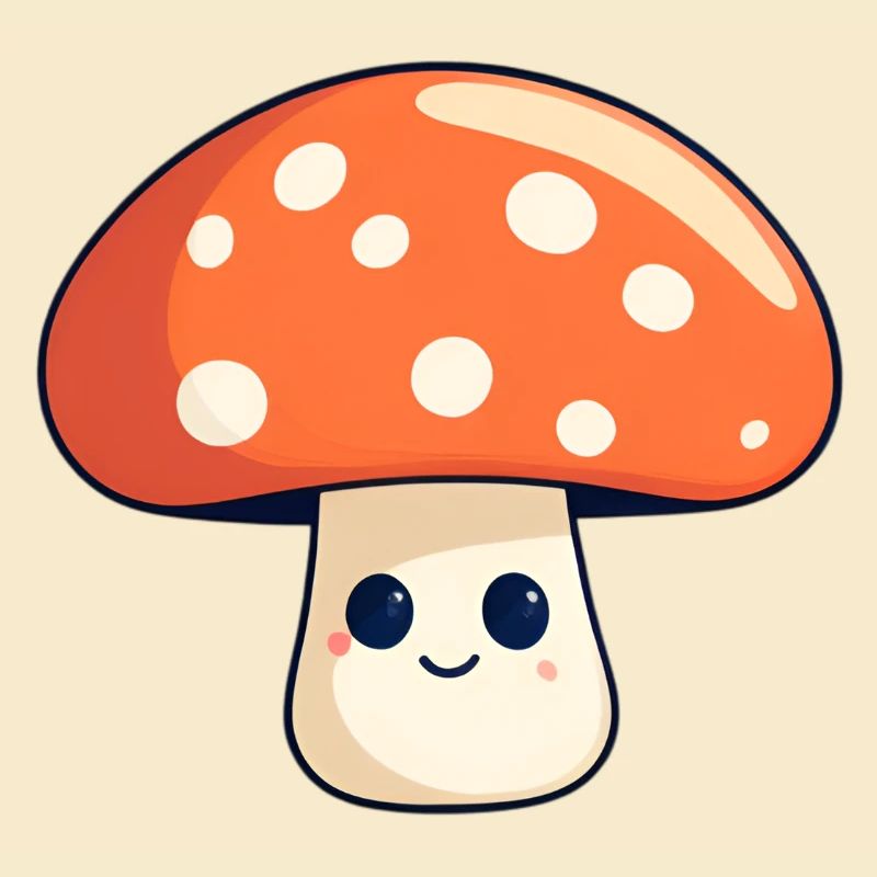 Champignon ami Illustration d’automne
