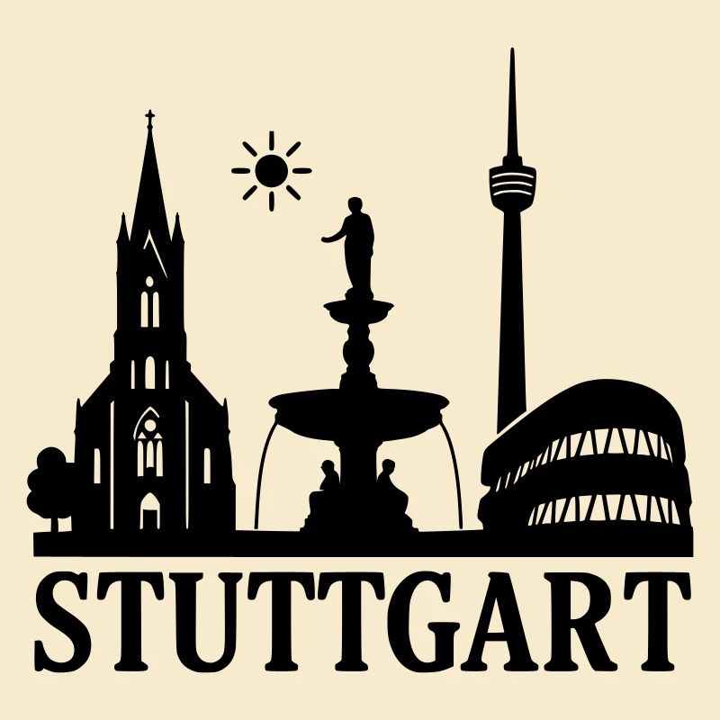 Stuttgart Silhouette Landmark
