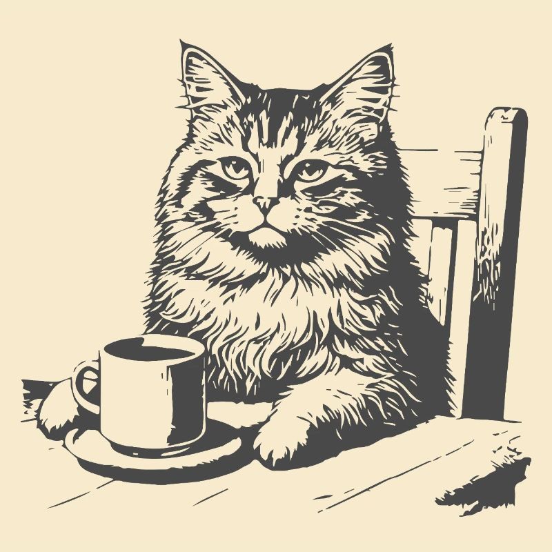 Katzenkaffee Moment