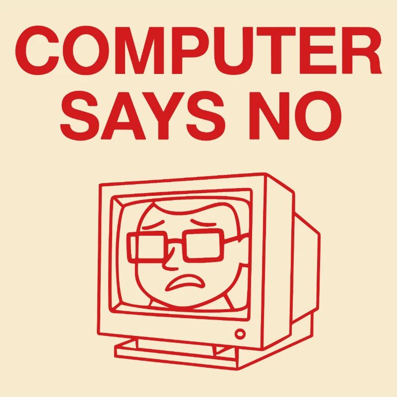 Retro Computer Says No Design