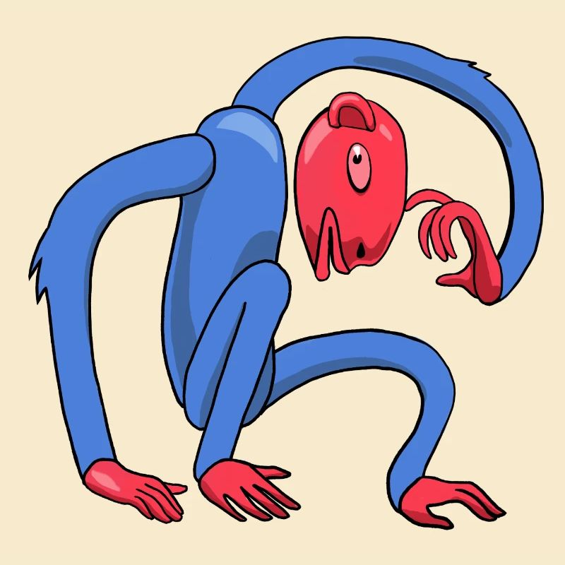 thinking monkey