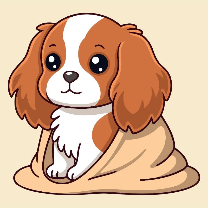 Chien cavalier Douceur Beige