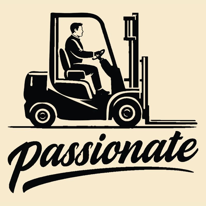 Conception passionnée de conducteur de chariot élévateur