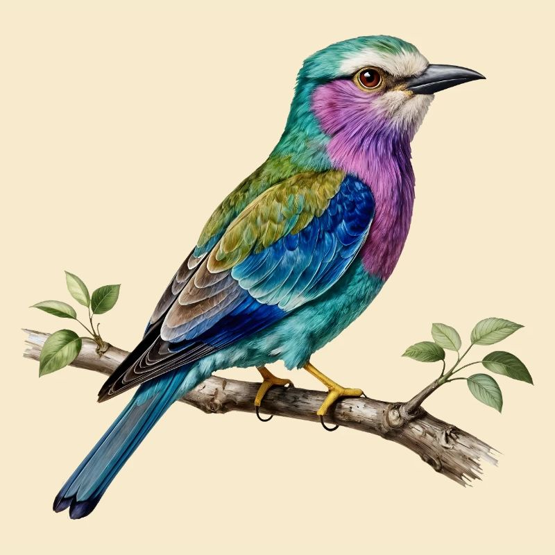 Long-stranded roller – naturalistic engraving