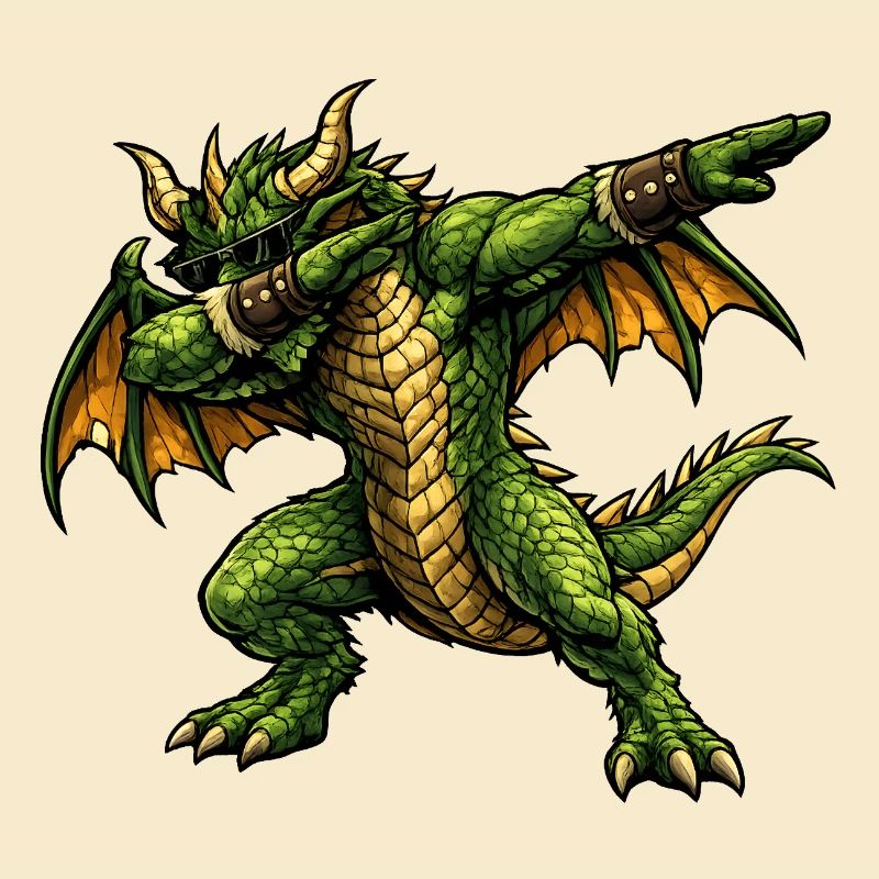 Serious Dabbing Dragon