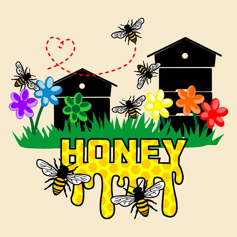 Honiggewächshäuser oder Bienenstöcke mit Bienen