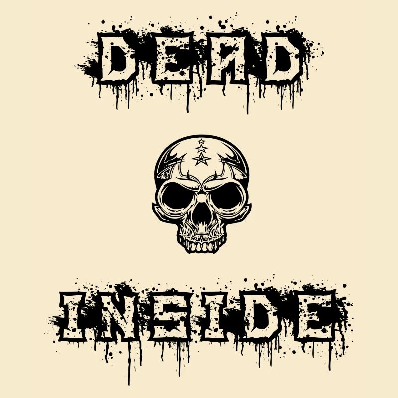 dead inside in black