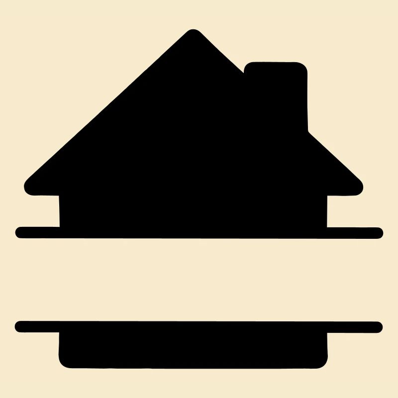 Hausschatten-Logo-Textbanner