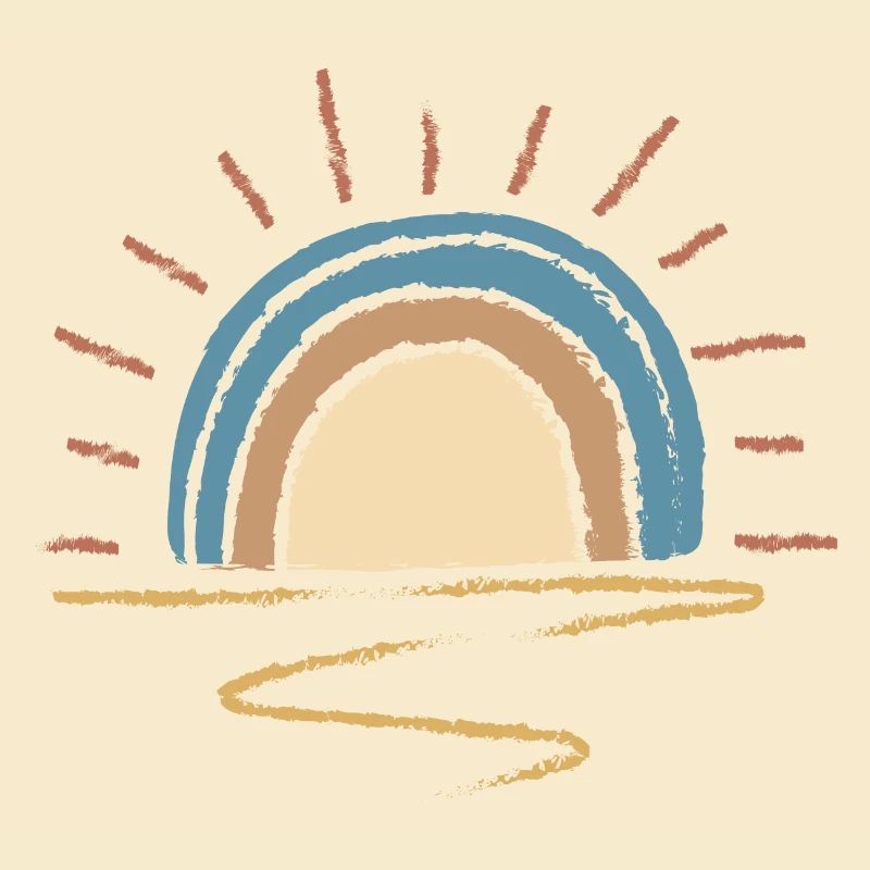 Arc du lever du soleil pastel