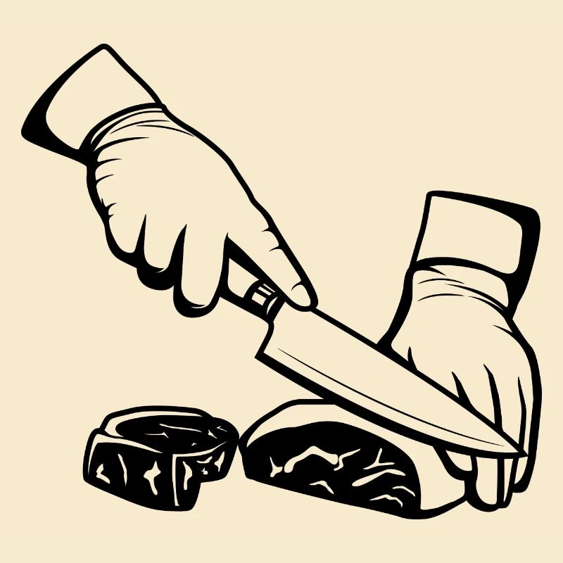 Cutting meat