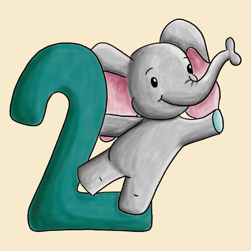 2e anniversaire éléphant