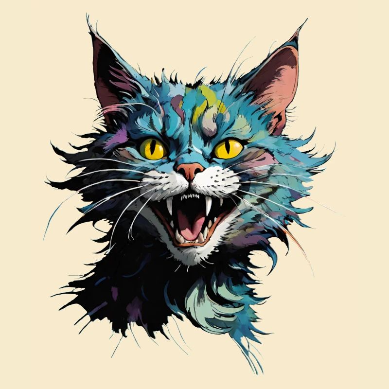 crazy cat
