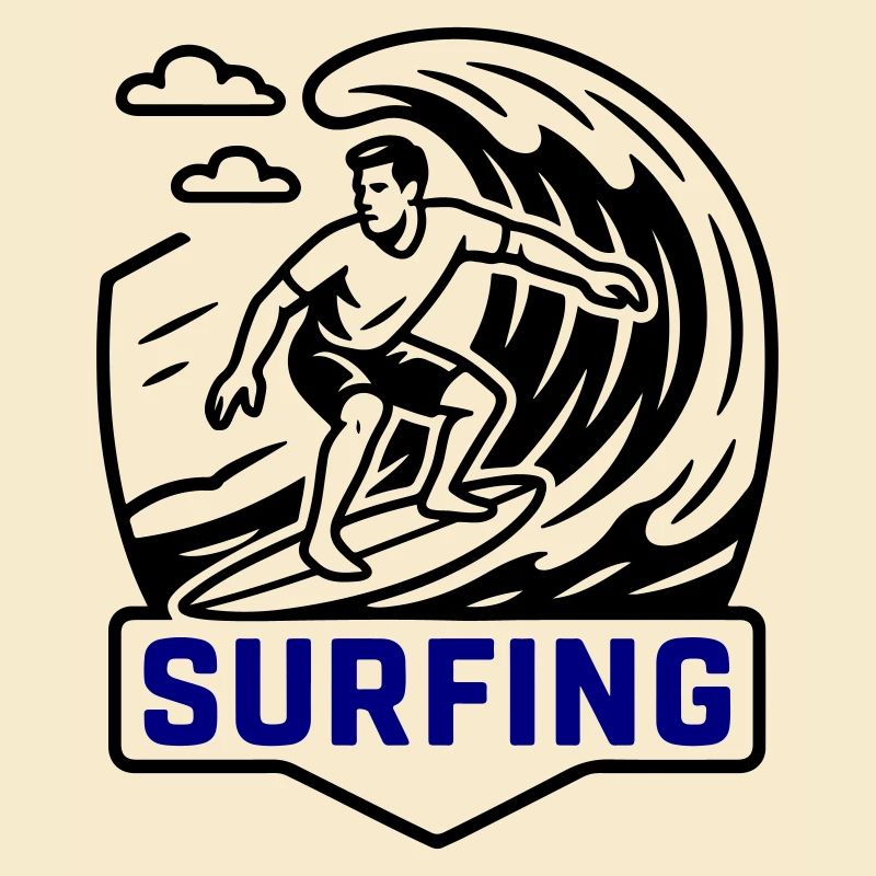Surfeur symbole surfeur