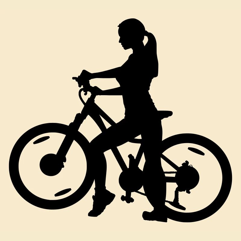 Radfahrerin