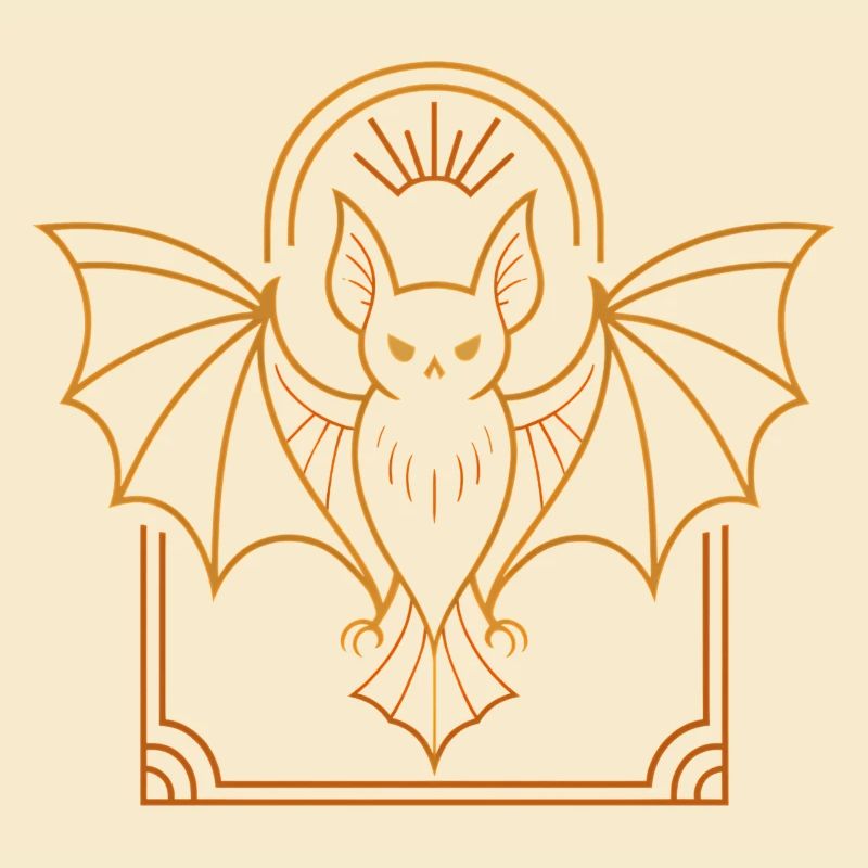 Fledermaus mit Heiligenschein Ornament