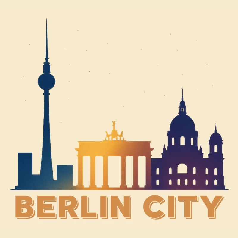 Berlin Skyline Silhouette