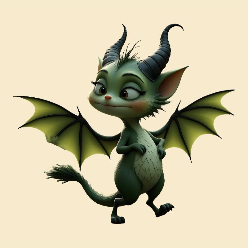 Dragon Vert Ailé