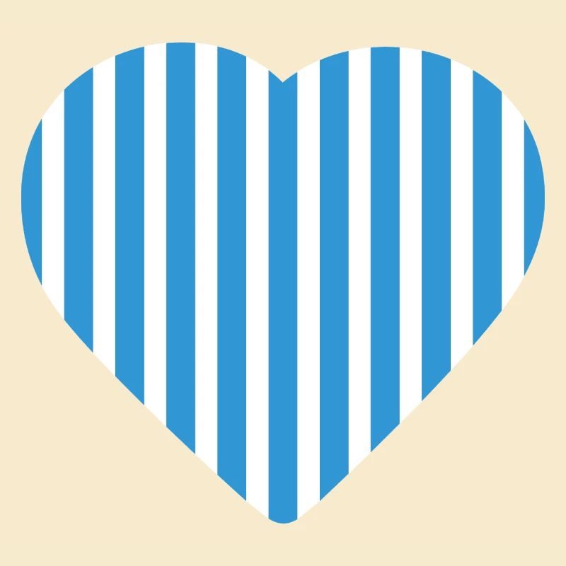 Blue Stripes Herz Malmö