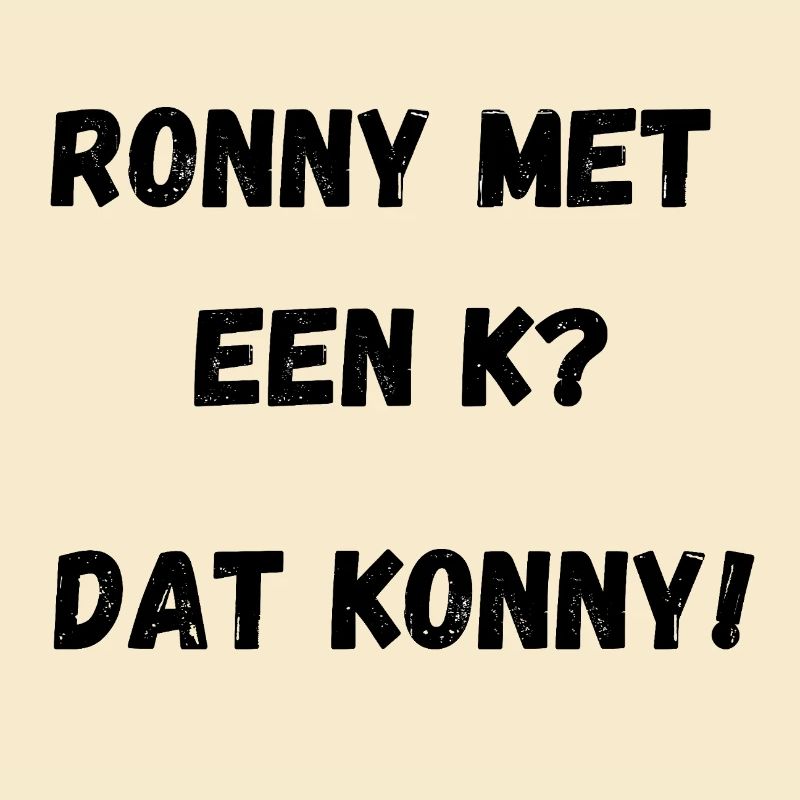 Ronny avec un K
