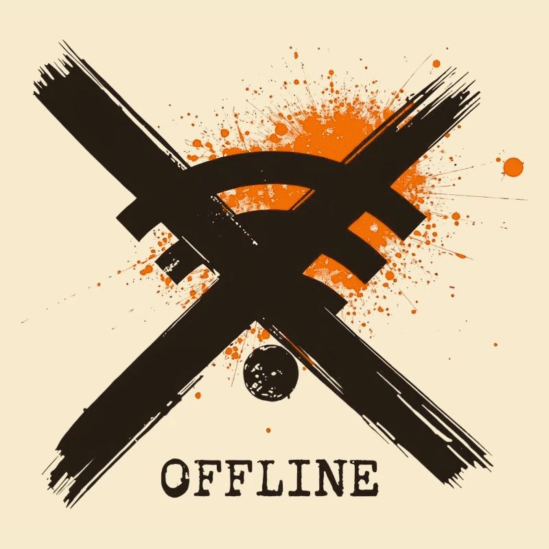Chronically Offline - Art détox numérique par Free Ar
