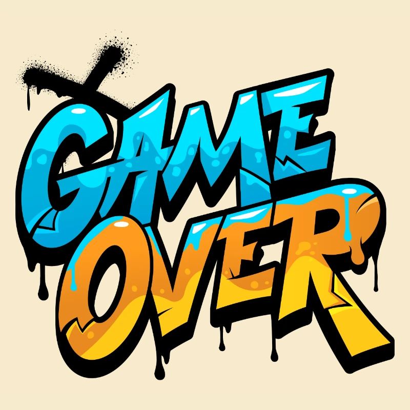 Game Over Graffiti Glow