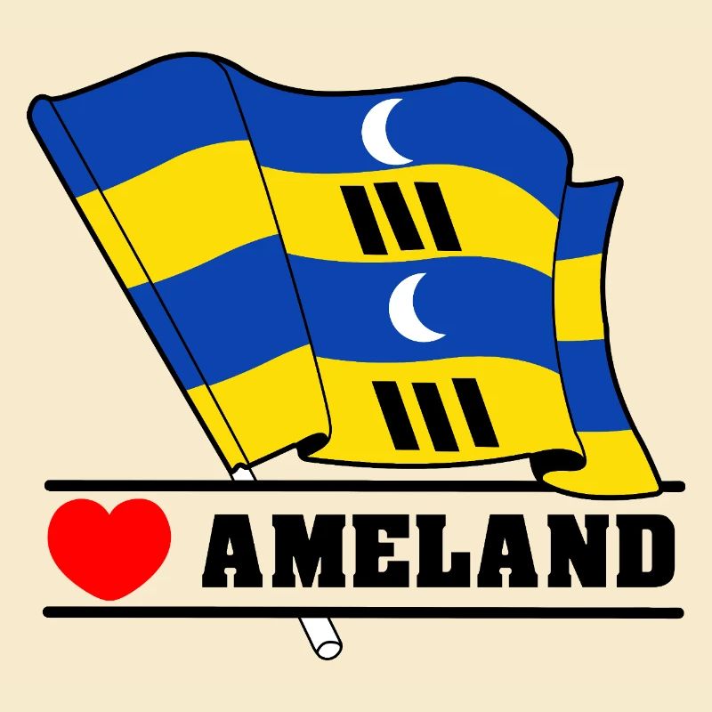 J’adore Ameland – Conception du drapeau de l’île