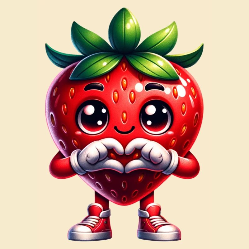 Strawberry Heart Hands
