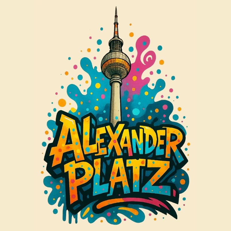 Alexanderplatz Berlin Graffiti City Design