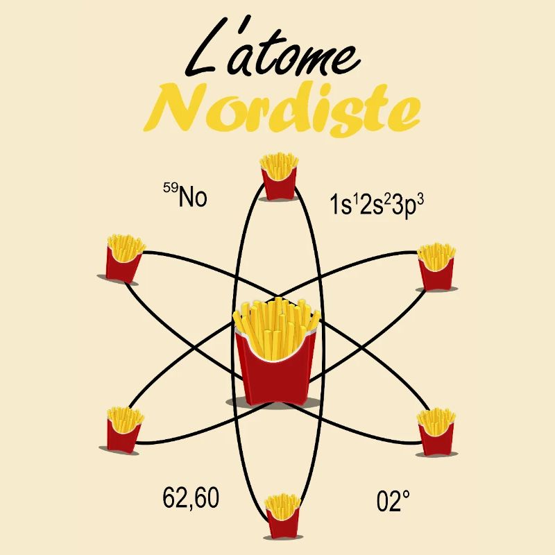 Nördliches Atom Geschenk Ch'ti Science Pride Emblem