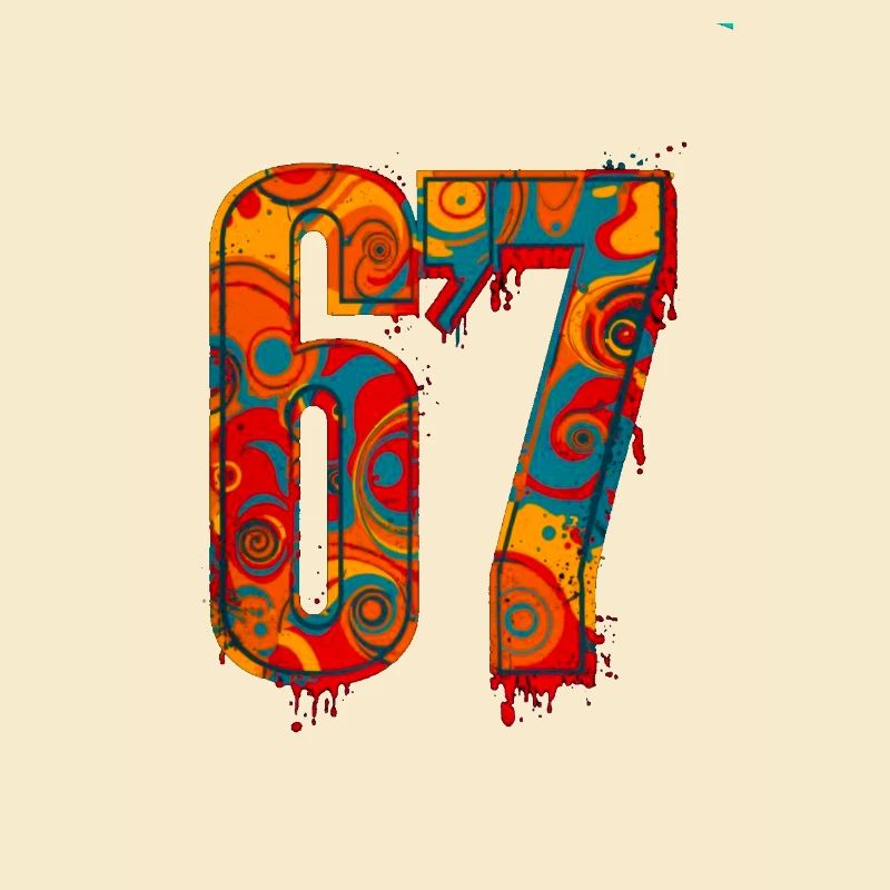 Psychedelic 67 Digits