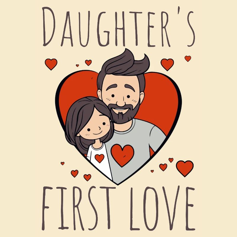 Das Herz der ersten Liebe der Tochter