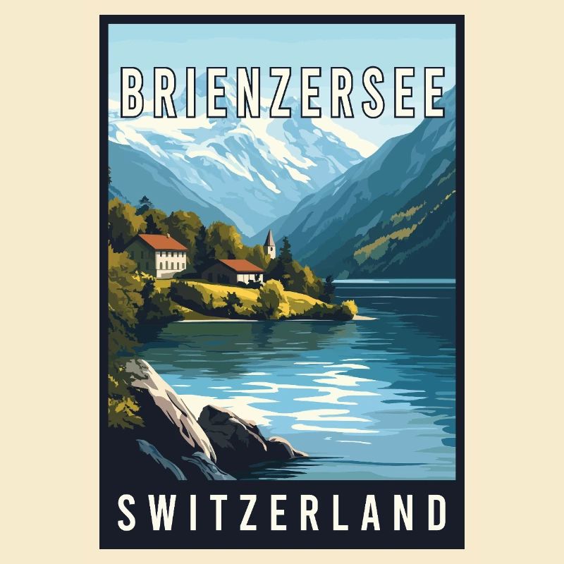 Explorez le lac alpin de Brienzersee en Suisse