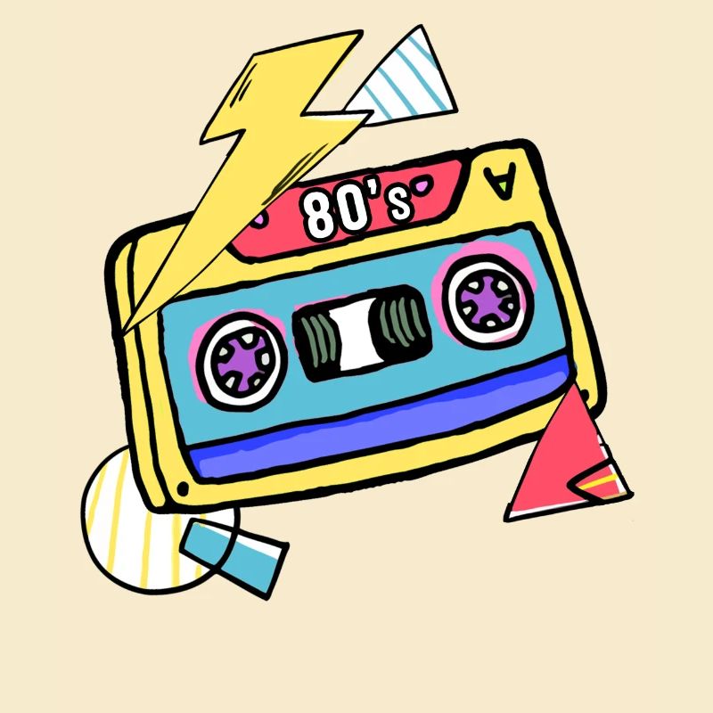 Cassette Music 80s Gift Pop Style