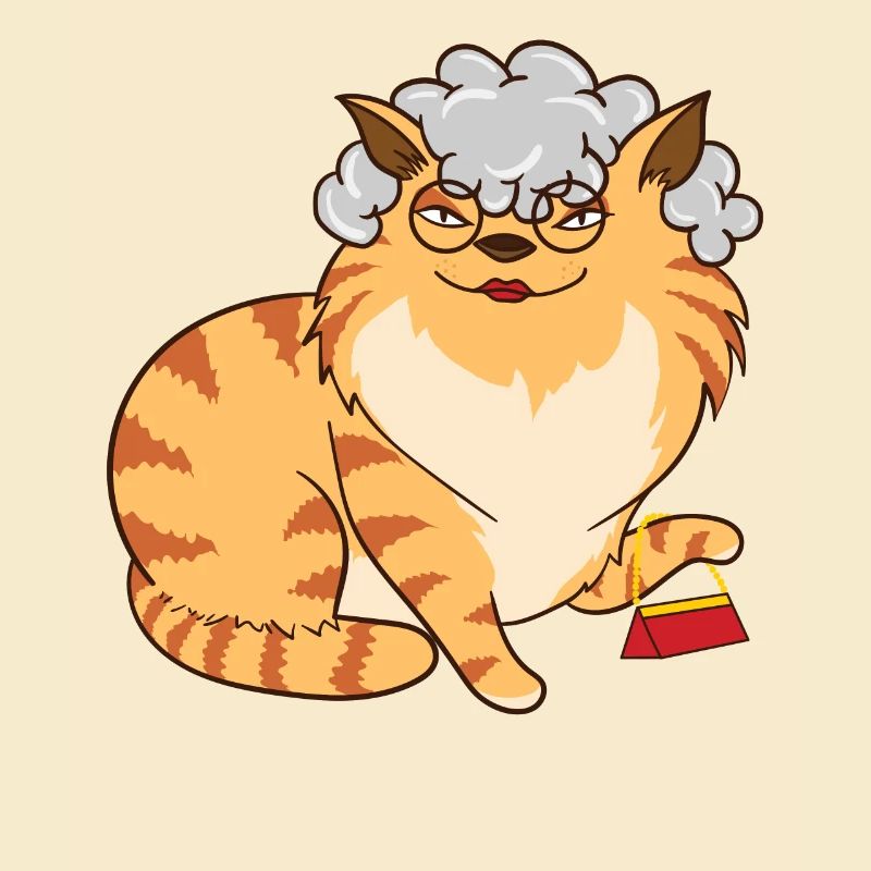Chat Grand-mère