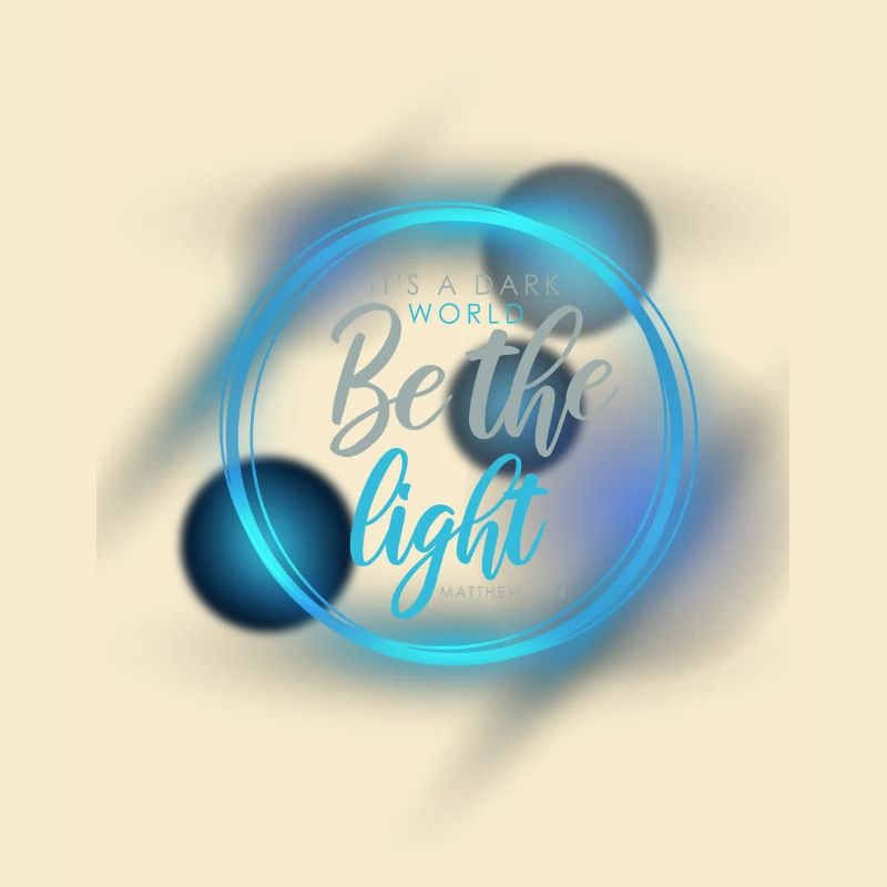 Light Dark God Christian Gift