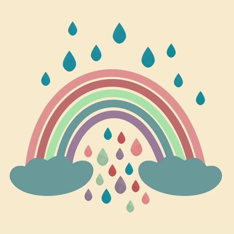Conception de régenbogen arc-en-ciel heureux