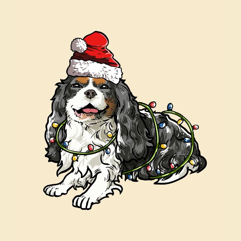 Cavalier King Charles Spaniel Cadeau de Noël