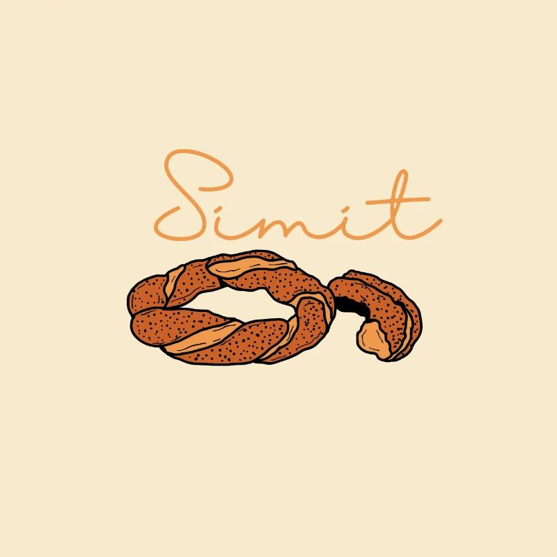 Sesame Ring Simit Pastry Turkish Arabic