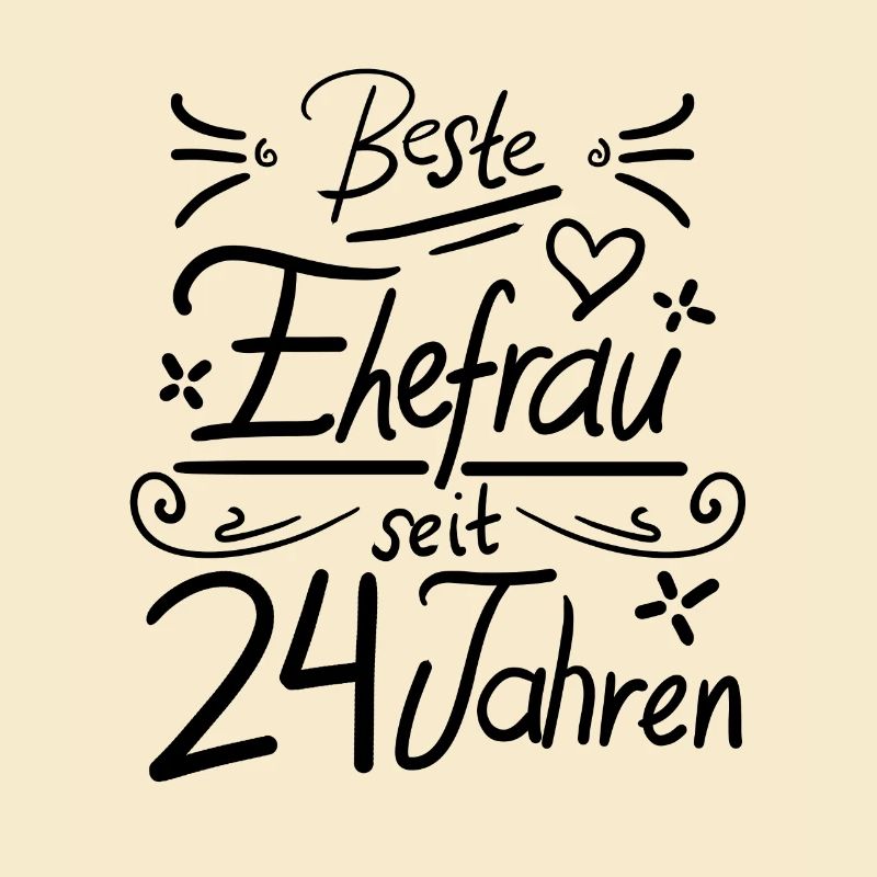 24. Hochzeitstag Ehe Geschenk