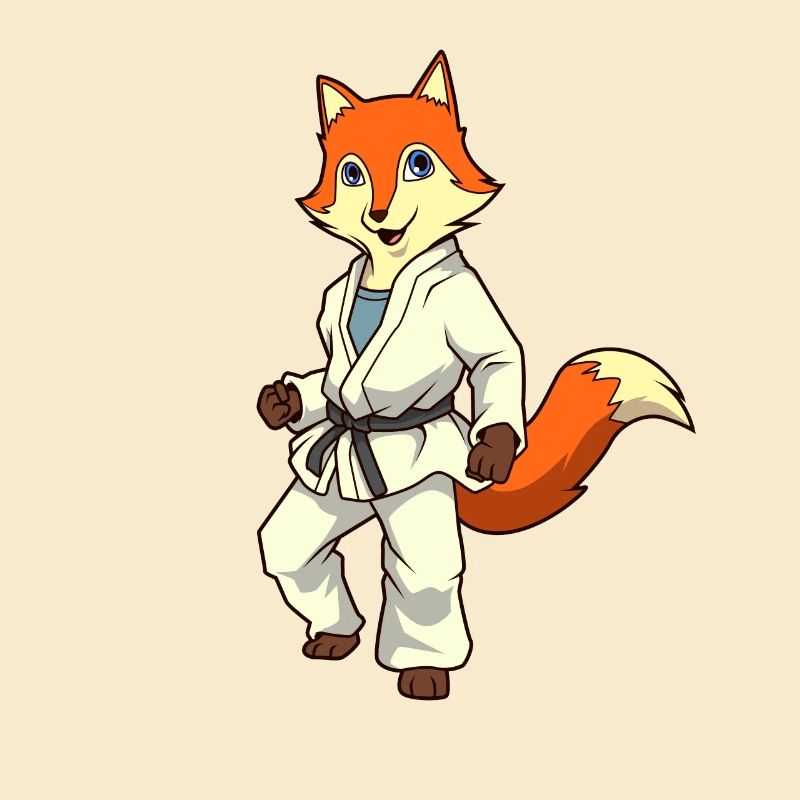 Comic Fuchs makes judo