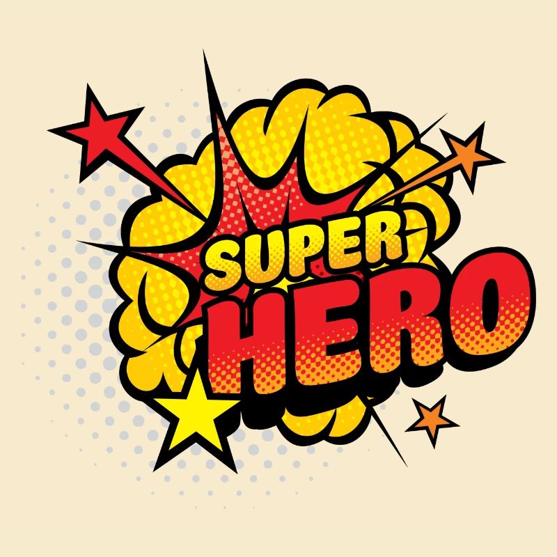 Superhelden Comic Explosion