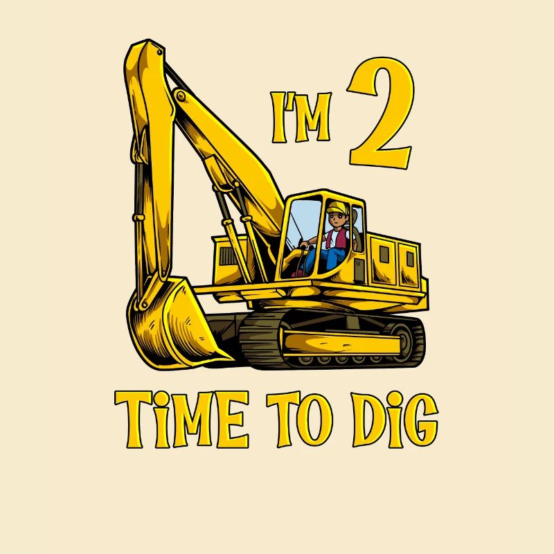 J’ai 2 ans - Il est temps de creuser - Excavatrice 2 ans