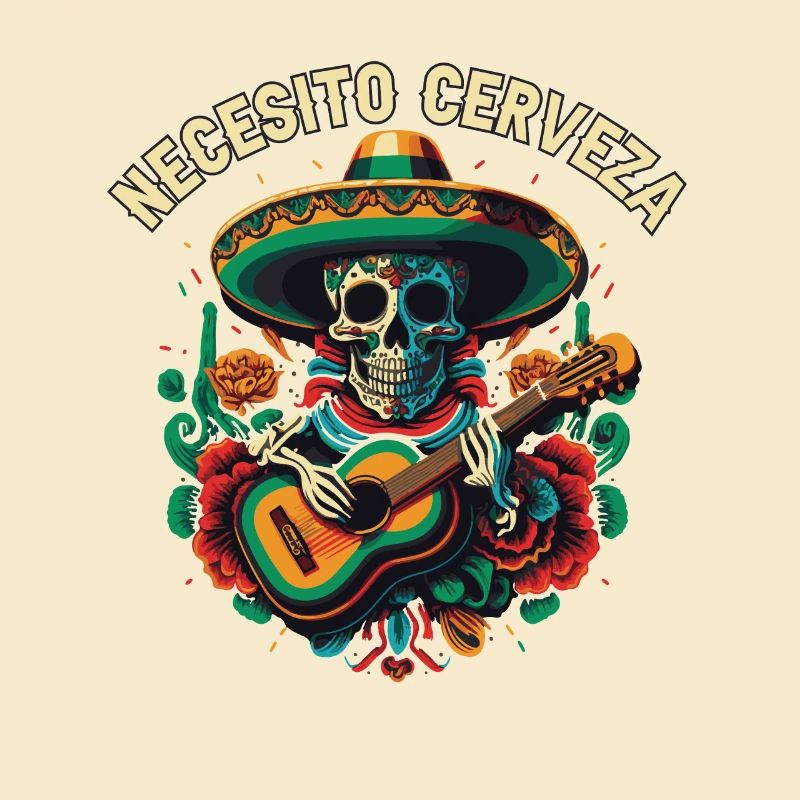 Necesito Cerveza Beer Drinker Alcoholic Mexican