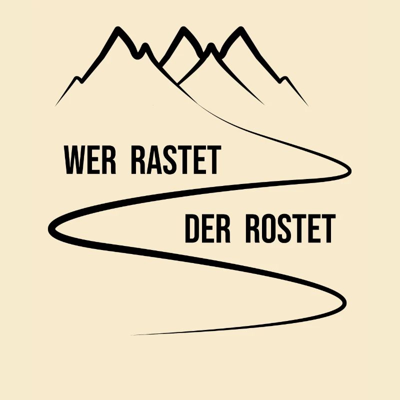 Wer rastet der rostet - Berge Wanderweg Skispur